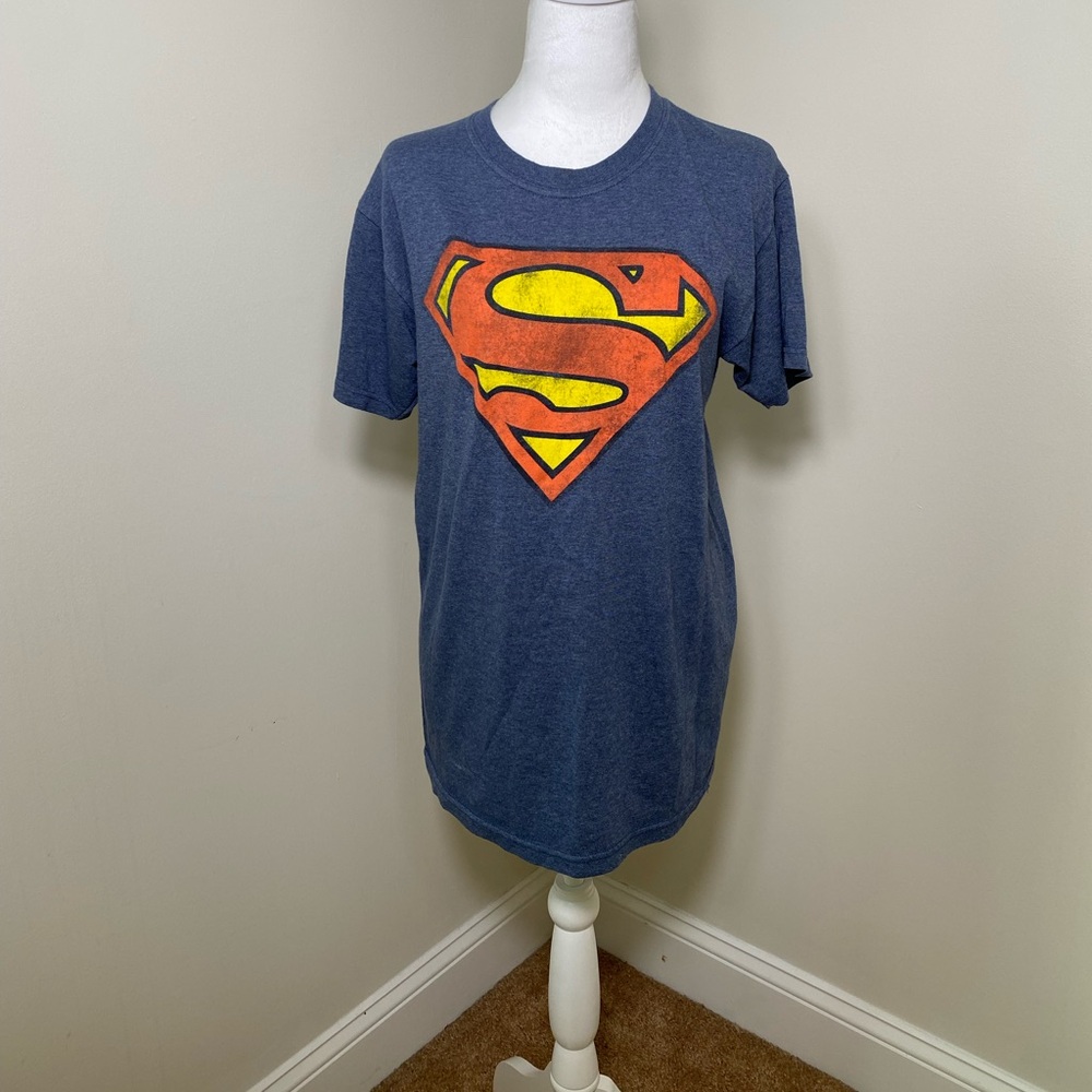 Womens Superman Short Sleeve T Shirt Size Small